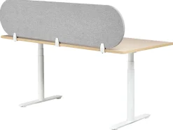 Best Przegroda na biurko SPARKY 180 x 40 cm Jasno Ścianki Biurowe I Przegrody
