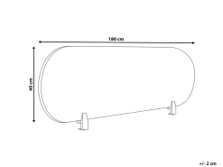 Best Przegroda na biurko SPARKY 180 x 40 cm Jasno Ścianki Biurowe I Przegrody