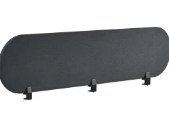 Clearance Przegroda na biurko SPARKY 180 x 40 cm Ciemno Ścianki Biurowe I Przegrody