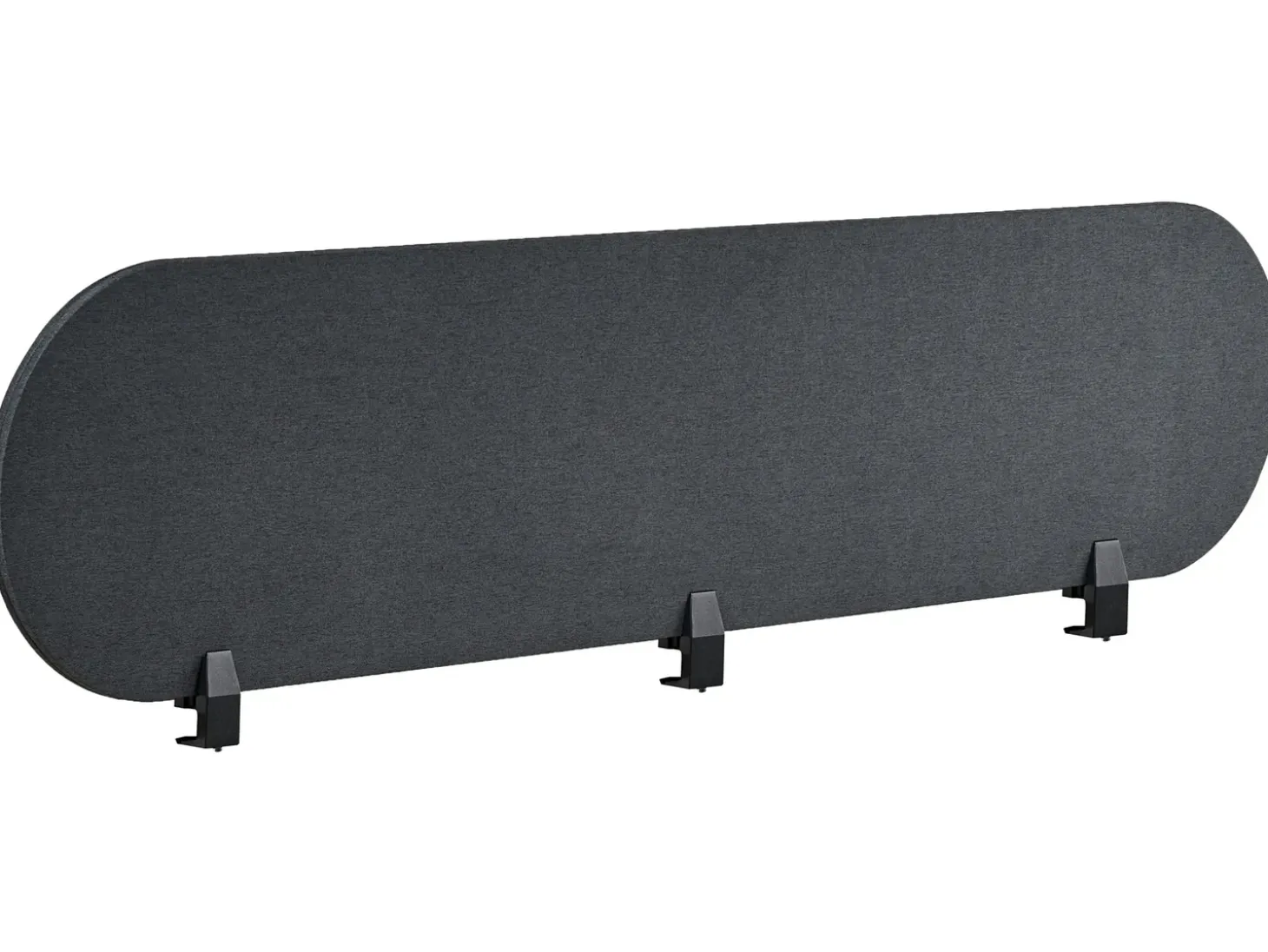 Clearance Przegroda na biurko SPARKY 180 x 40 cm Ciemno Ścianki Biurowe I Przegrody