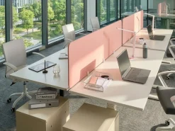 Discount Przegroda na biurko SPLIT 180 x 50 cm Brzoskwiniowy Ścianki Biurowe I Przegrody