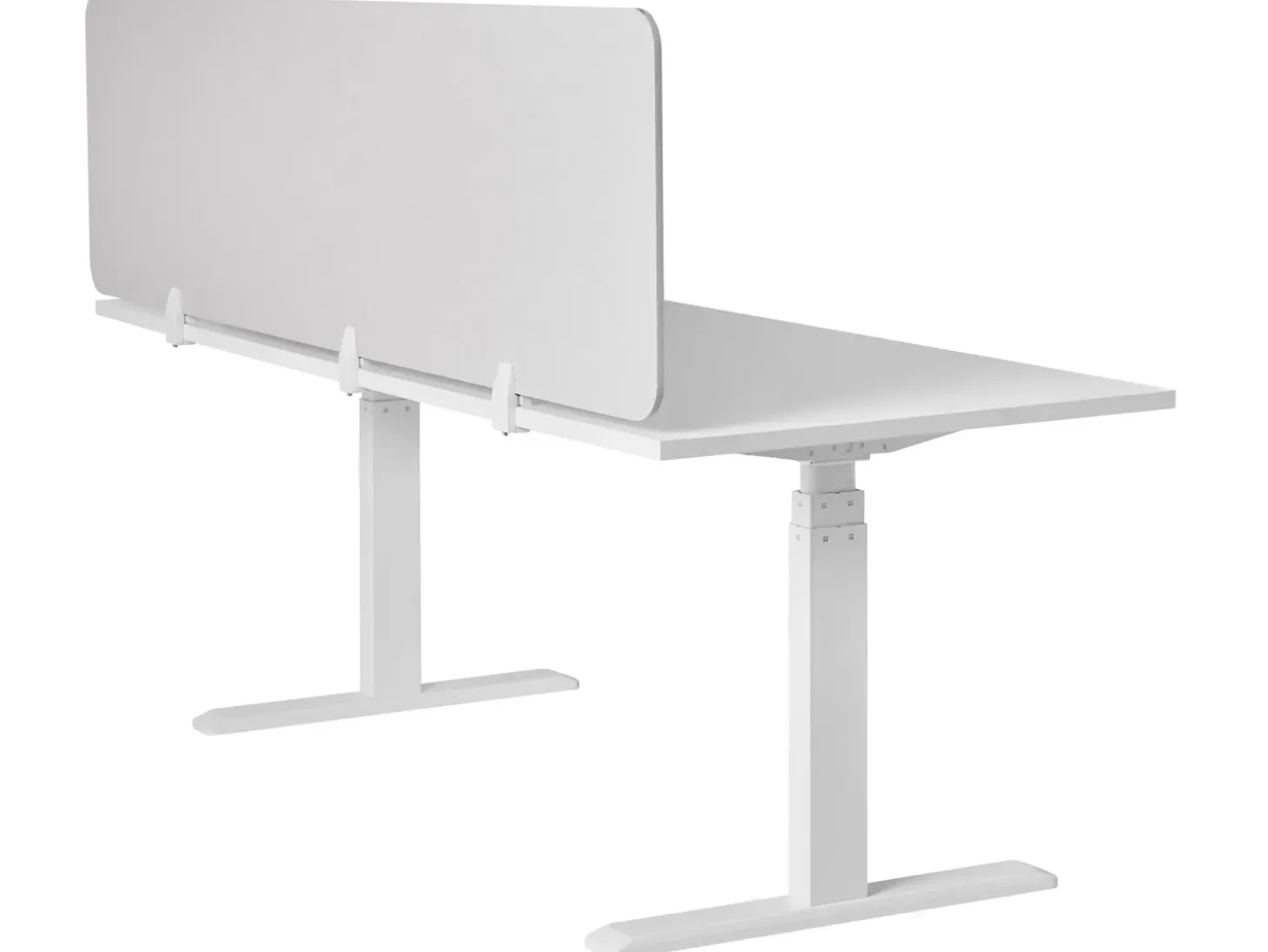 Discount Przegroda na biurko SPLIT 180 x 50 cm Złamana biel Ścianki Biurowe I Przegrody