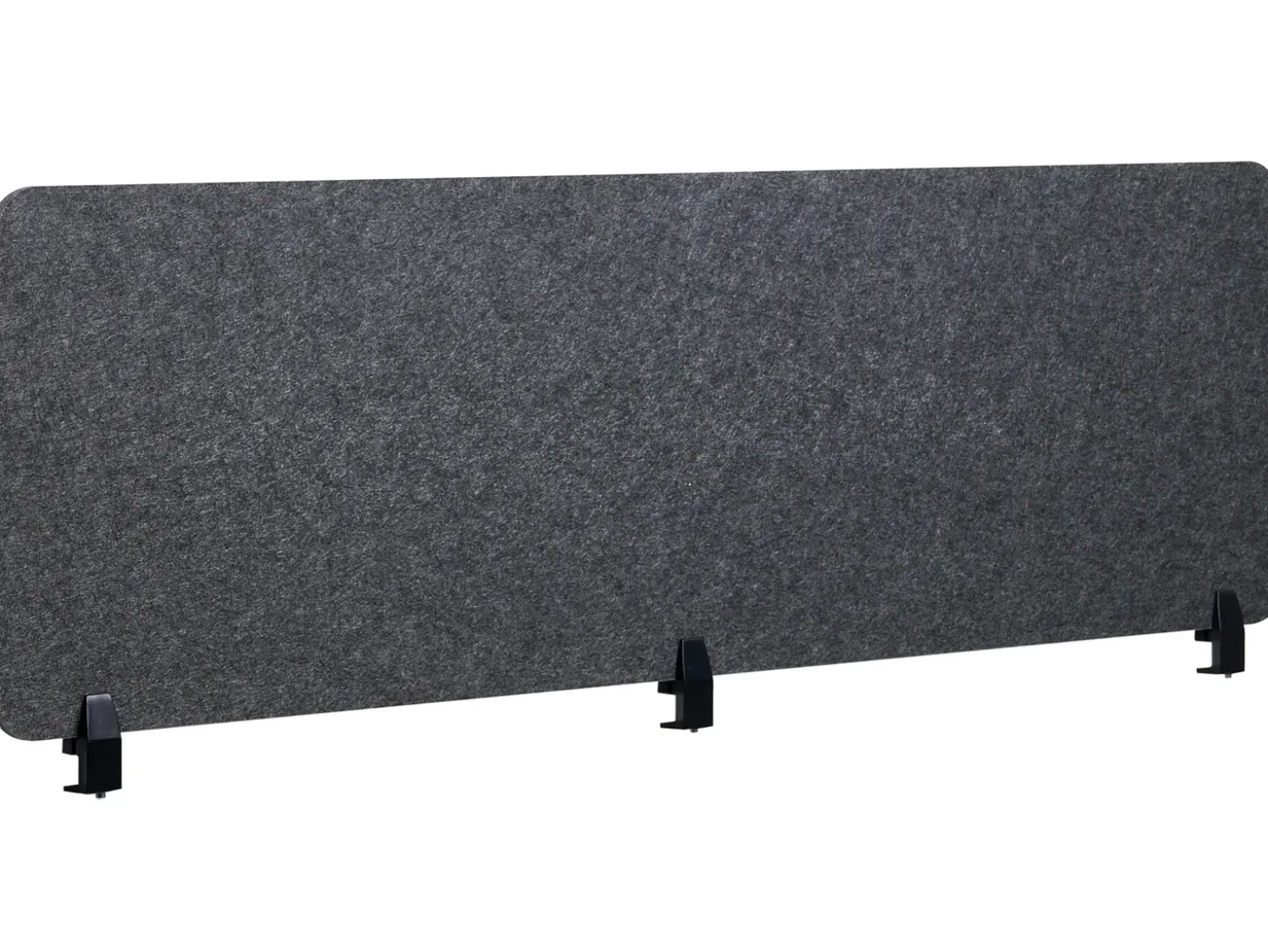 New Przegroda na biurko SPLIT 180 x 50 cm Ciemno Ścianki Biurowe I Przegrody