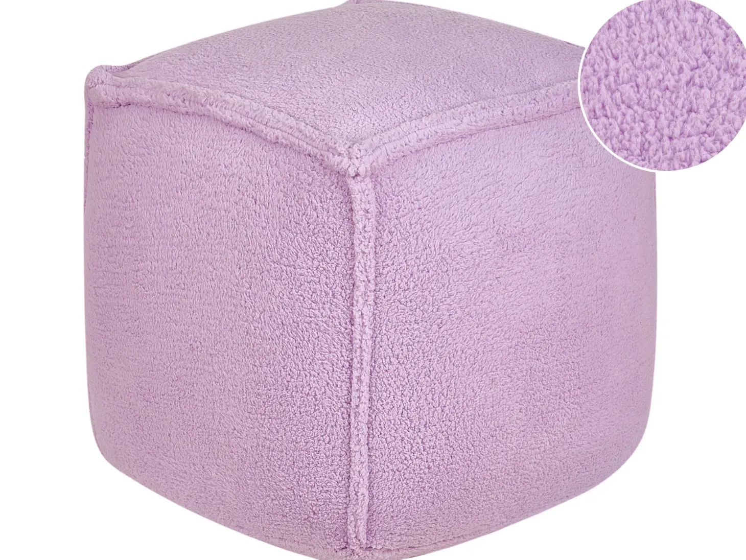 Puf ALIPUR Boucle Fioletowy