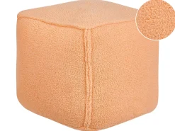 Puf ALIPUR Boucle Pomarańczowy