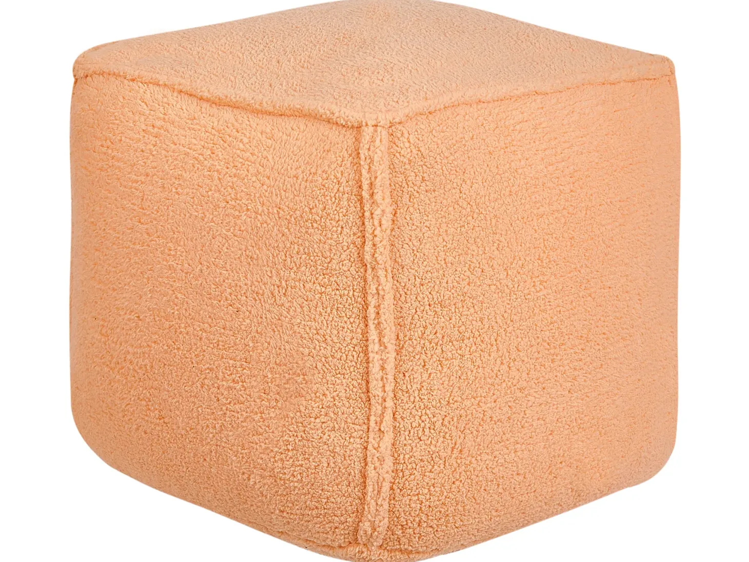Puf ALIPUR Boucle Pomarańczowy