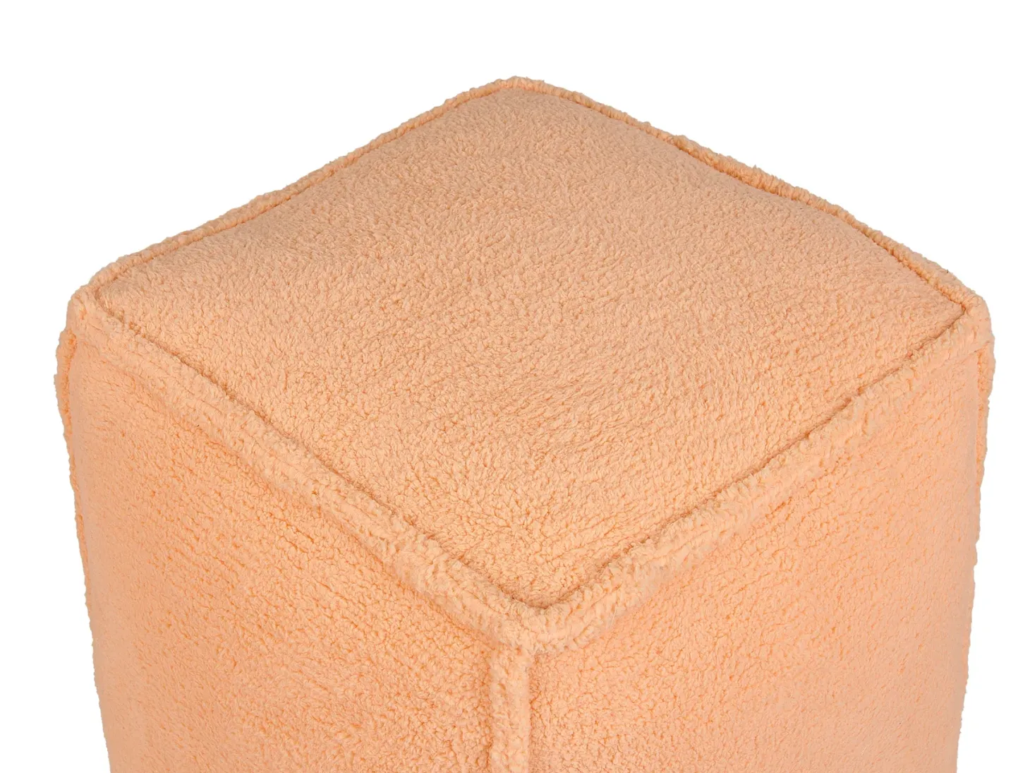 Puf ALIPUR Boucle Pomarańczowy