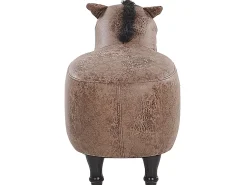 Pufa zwierzak HORSE Ekoskóra Jasnobrązowy Koń