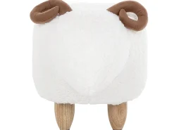 Pufa zwierzak LAMB Biały Baranek