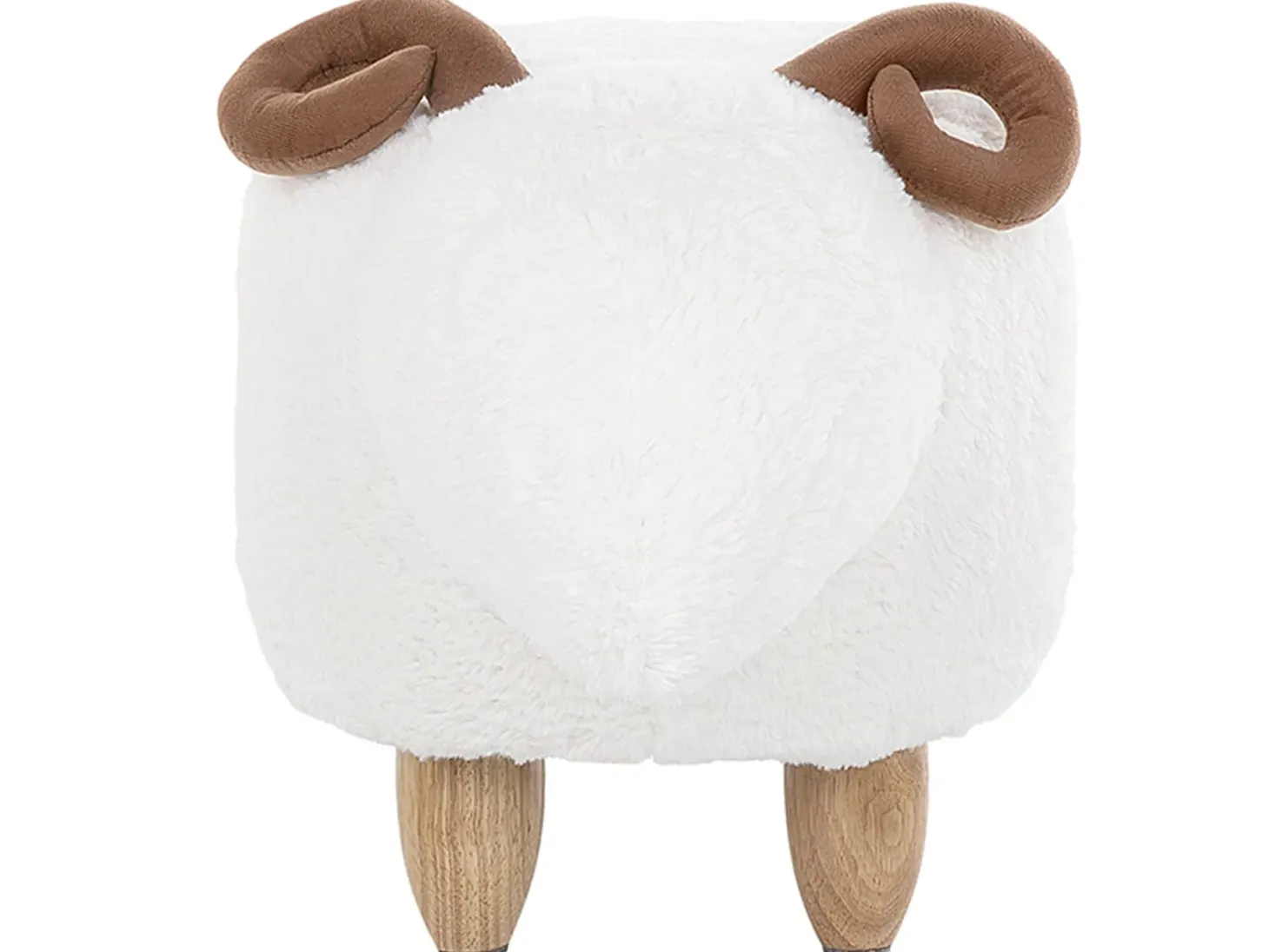 Pufa zwierzak LAMB Biały Baranek