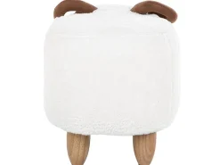 Pufa zwierzak LAMB Biały Baranek