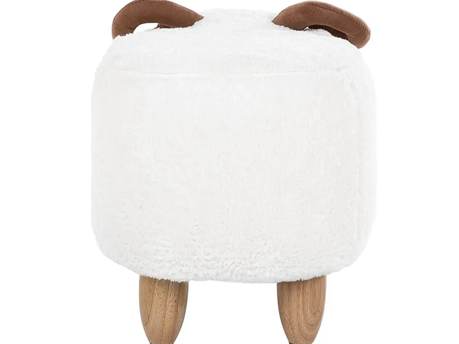 Pufa zwierzak LAMB Biały Baranek