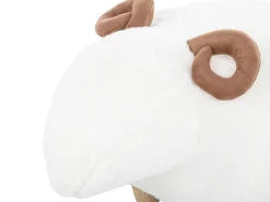 Pufa zwierzak LAMB Biały Baranek