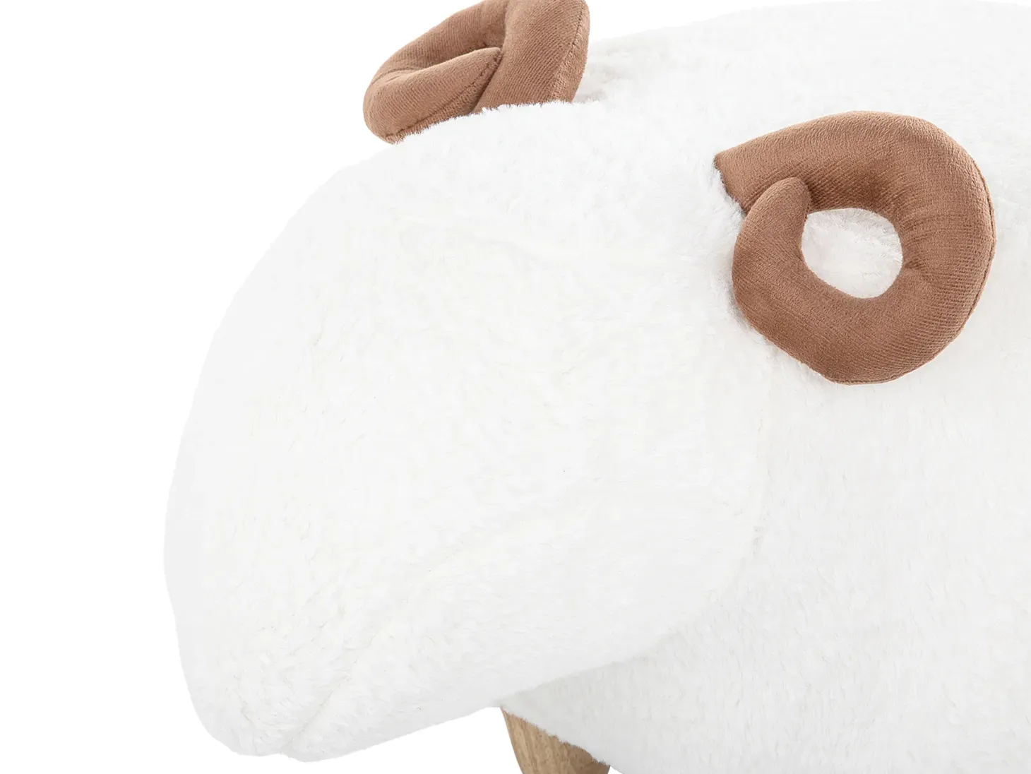 Pufa zwierzak LAMB Biały Baranek
