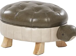 Pufa zwierzak TURTLE Ekoskóra Ciemnozielony Żółw