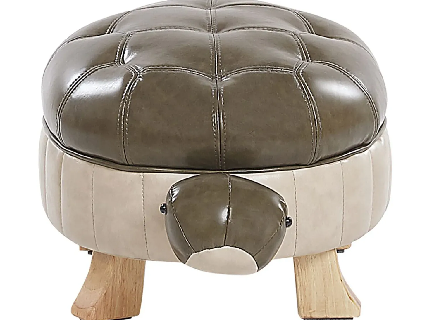 Pufa zwierzak TURTLE Ekoskóra Ciemnozielony Żółw