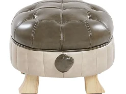 Pufa zwierzak TURTLE Ekoskóra Ciemnozielony Żółw