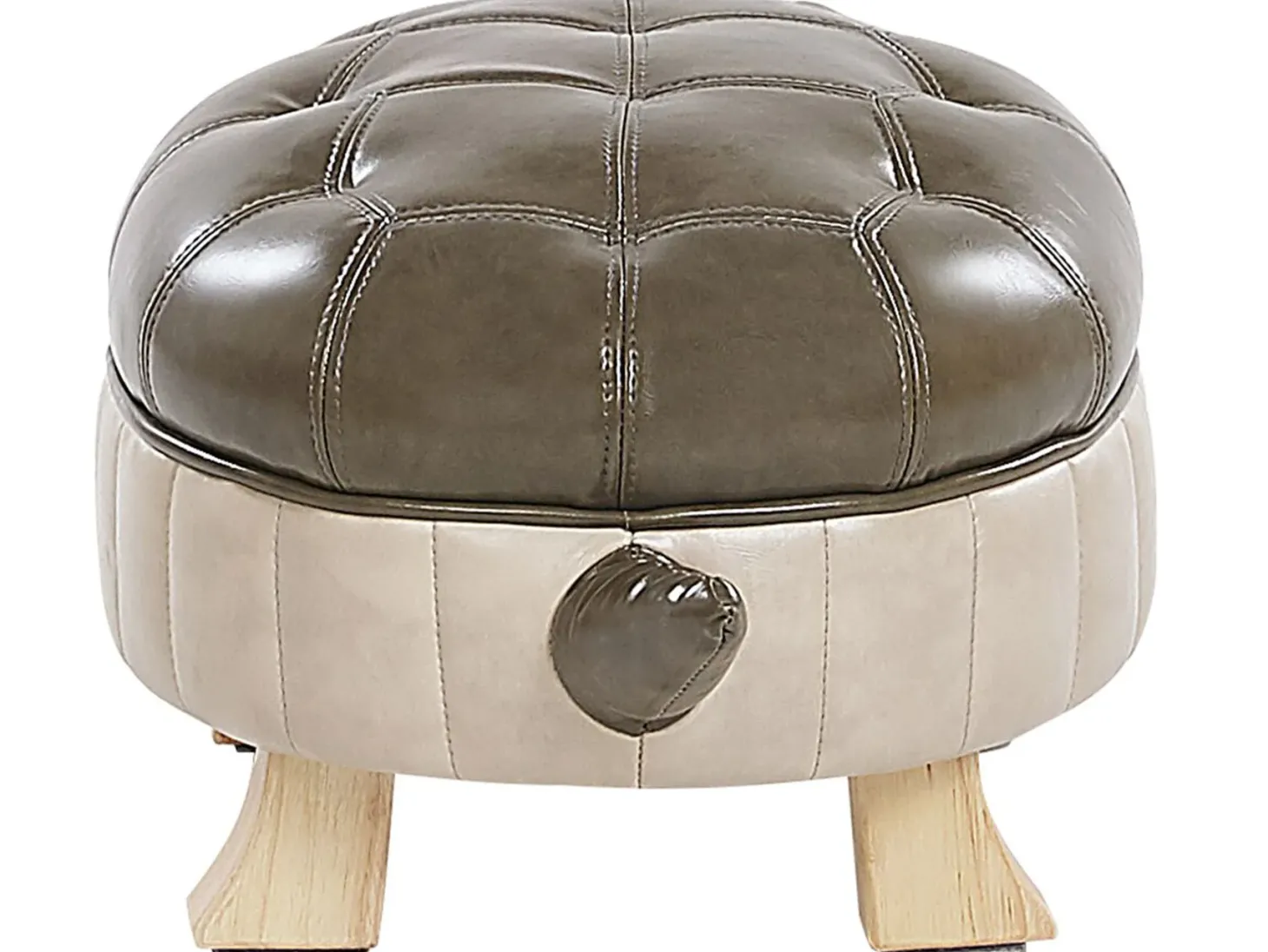 Pufa zwierzak TURTLE Ekoskóra Ciemnozielony Żółw