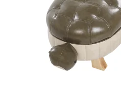 Pufa zwierzak TURTLE Ekoskóra Ciemnozielony Żółw