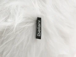Pufa zwierzak WOOLLY Sztuczne futro Biały Nosorożec