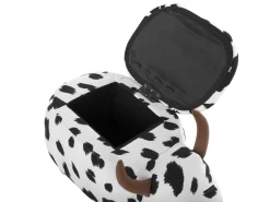 Pufa zwierzak ze schowkiem COW Biały Krowa