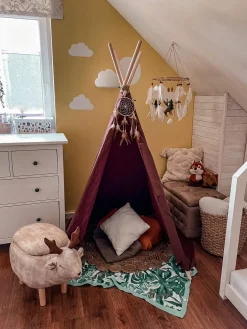 Pufa zwierzak ze schowkiem REINDEER Beżowy Renifer
