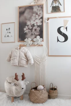 Pufa zwierzak ze schowkiem REINDEER Beżowy Renifer