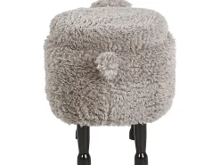Pufa zwierzak ze schowkiem SHEEP Szary Baranek