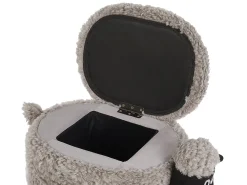 Pufa zwierzak ze schowkiem SHEEP Szary Baranek