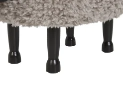 Pufa zwierzak ze schowkiem SHEEP Szary Baranek