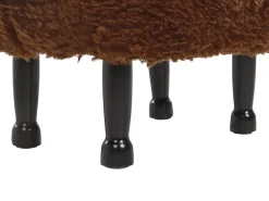 Pufa zwierzak ze schowkiem SHEEP Brązowy Baranek