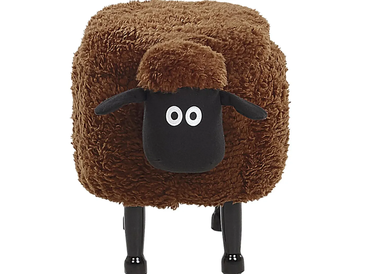 Pufa zwierzak ze schowkiem SHEEP Brązowy Baranek