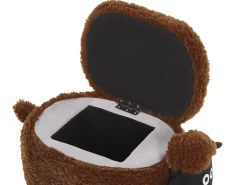 Pufa zwierzak ze schowkiem SHEEP Brązowy Baranek