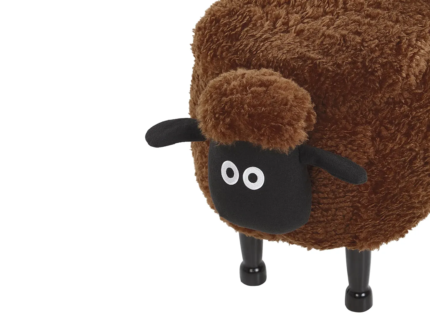 Pufa zwierzak ze schowkiem SHEEP Brązowy Baranek