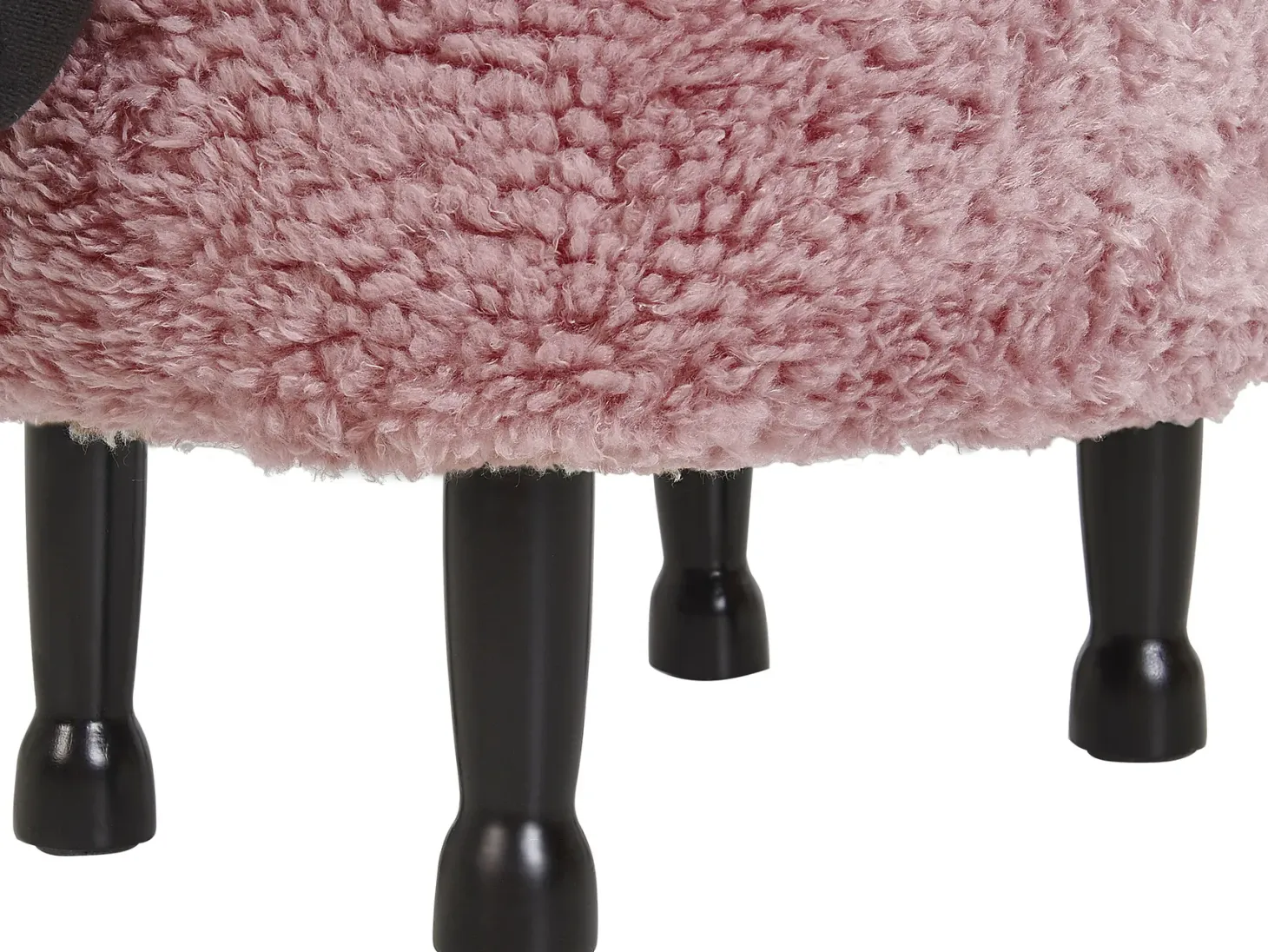 Pufa zwierzak ze schowkiem SHEEP Różowy Baranek