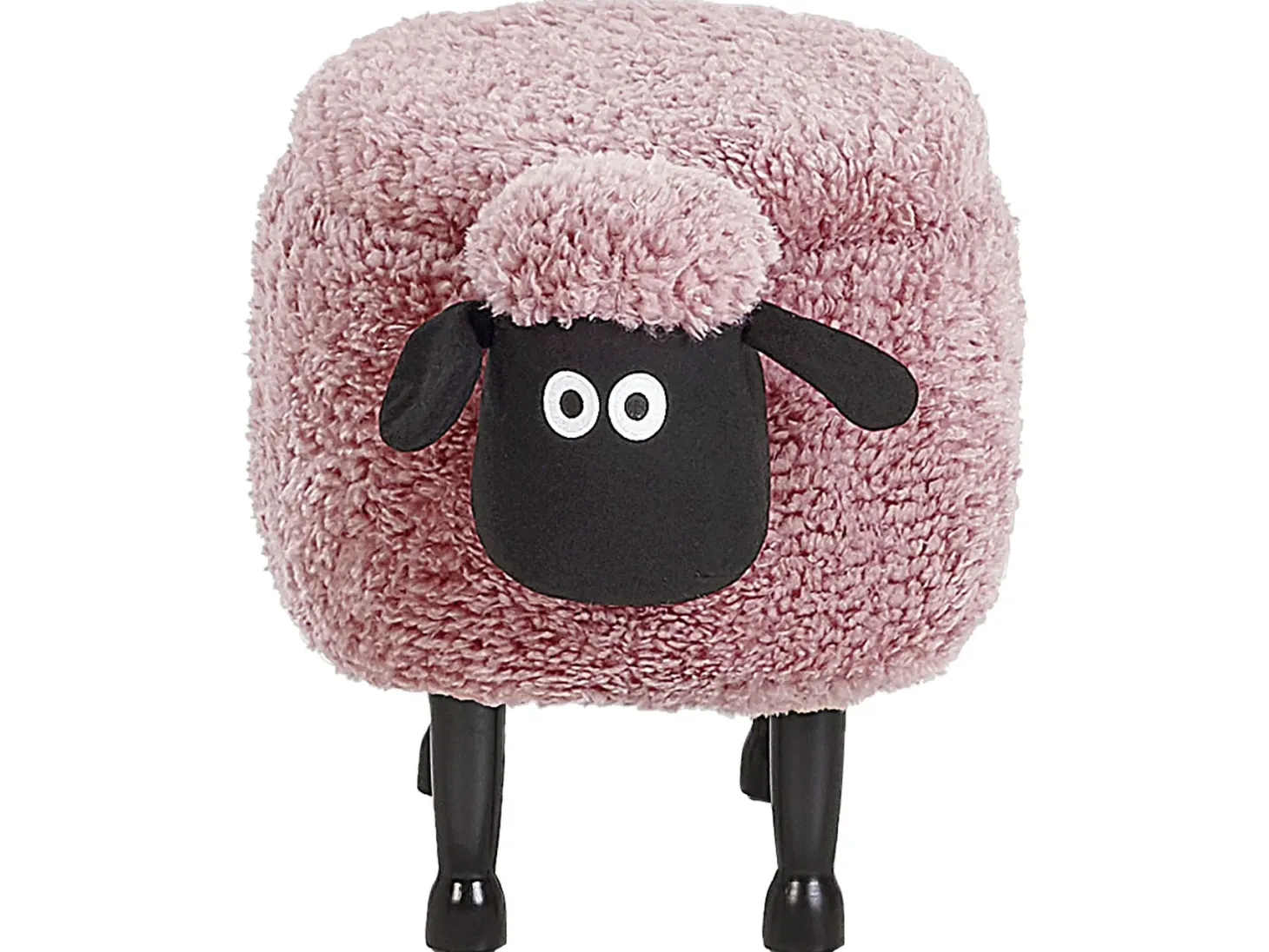 Pufa zwierzak ze schowkiem SHEEP Różowy Baranek