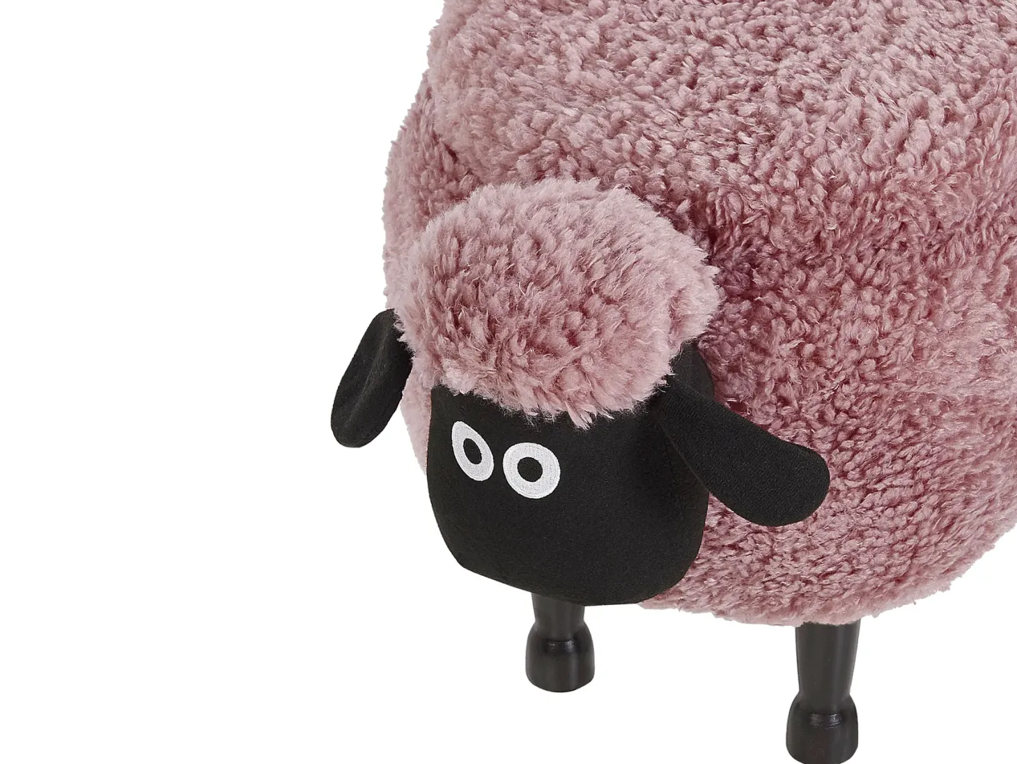 Pufa zwierzak ze schowkiem SHEEP Różowy Baranek