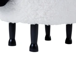 Pufa zwierzak ze schowkiem SHEEP Biały Baranek