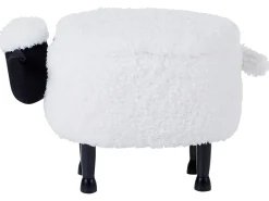 Pufa zwierzak ze schowkiem SHEEP Biały Baranek