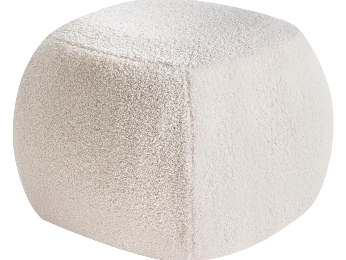 Puf BARRON Boucle Złamana biel