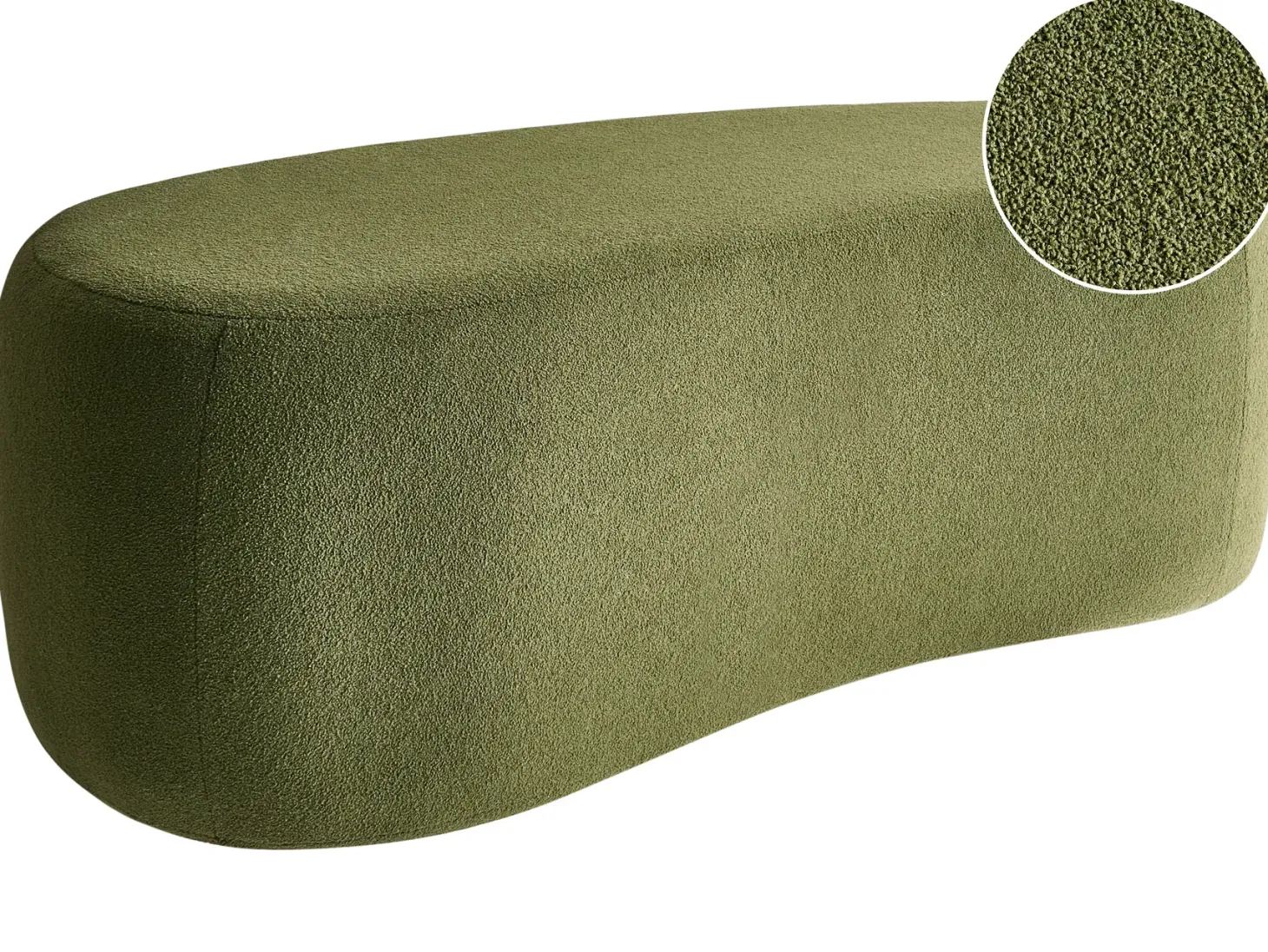 Puf BAYARD Boucle Zielony