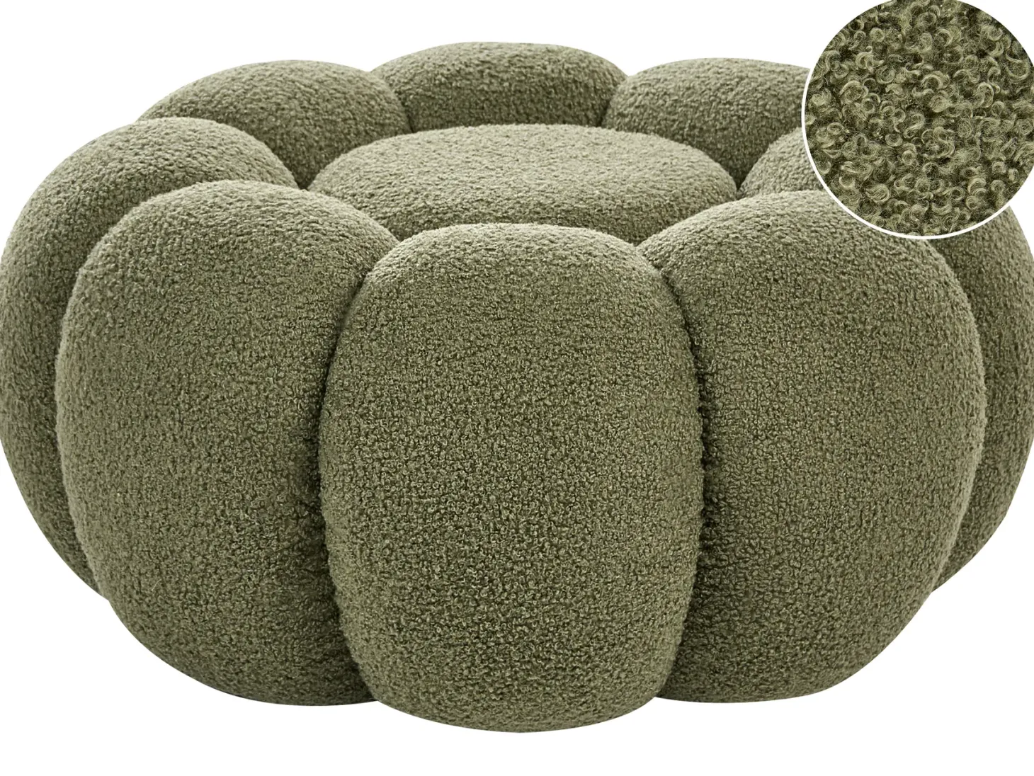Puf BEAUFORT Boucle Zielony