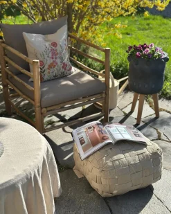Puf BODLA Materiał syntetyczny Beżowy