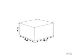 Puf BOULDER Złamana biel