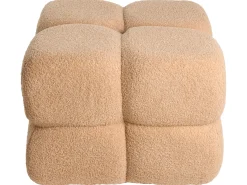 Puf CALIENTE Boucle Beżowy