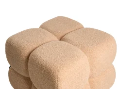 Puf CALIENTE Boucle Beżowy