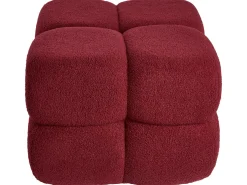 Puf CALIENTE Boucle Bordowy