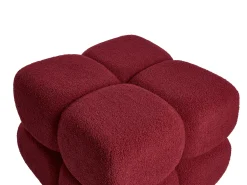 Puf CALIENTE Boucle Bordowy