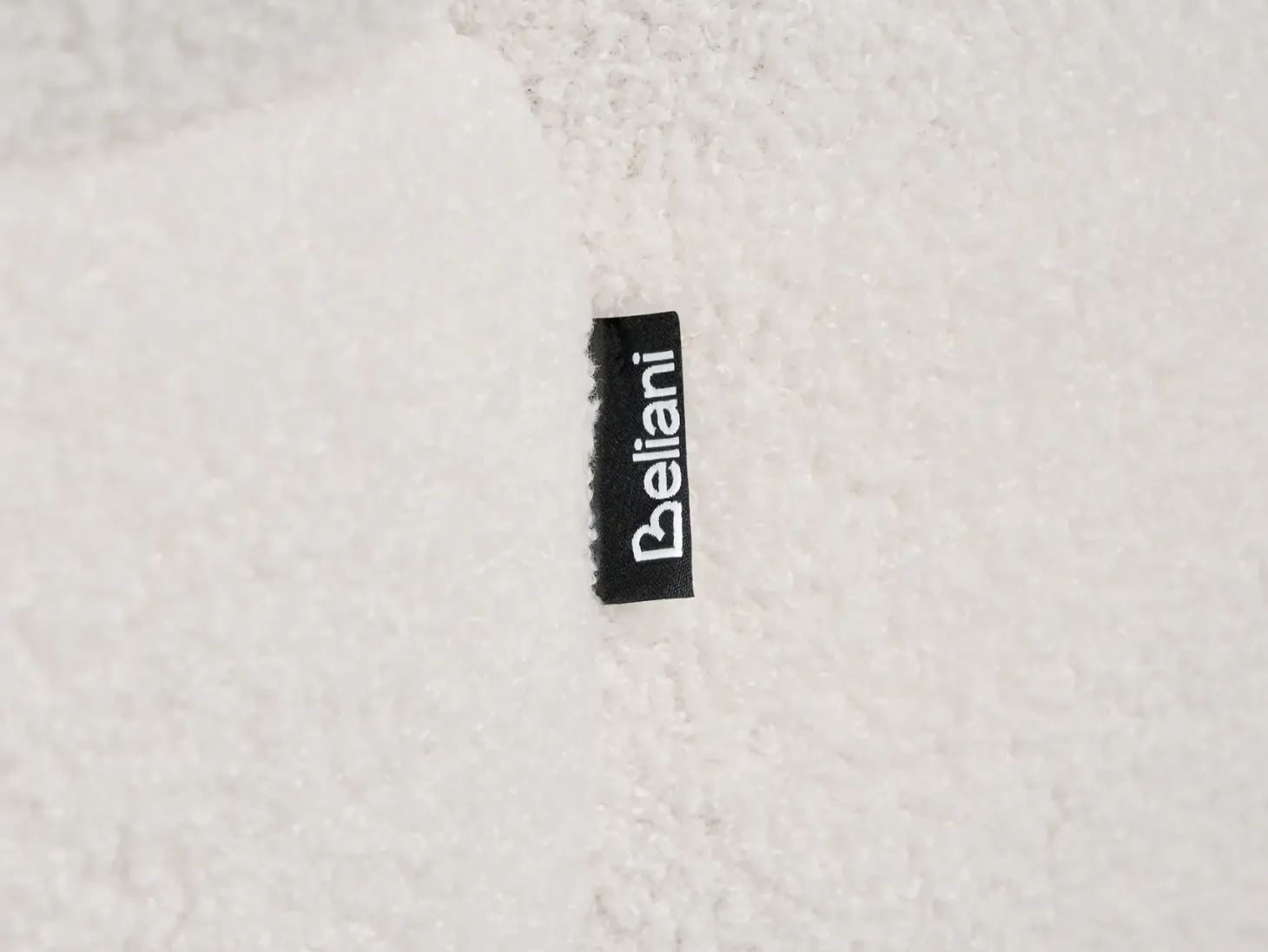 Puf CALIENTE Boucle Złamana biel