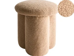 Puf CARRINGTON Boucle Beżowy